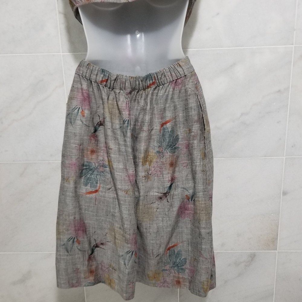 Reformation Gisela Dress Grey Floral Tie Shoulder Cutout Buttondown 2 - Picture 11 of 13